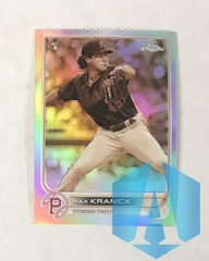 2022 Topps Chrome RC Max Kranick Pittsburgh Pirates Rookie #144